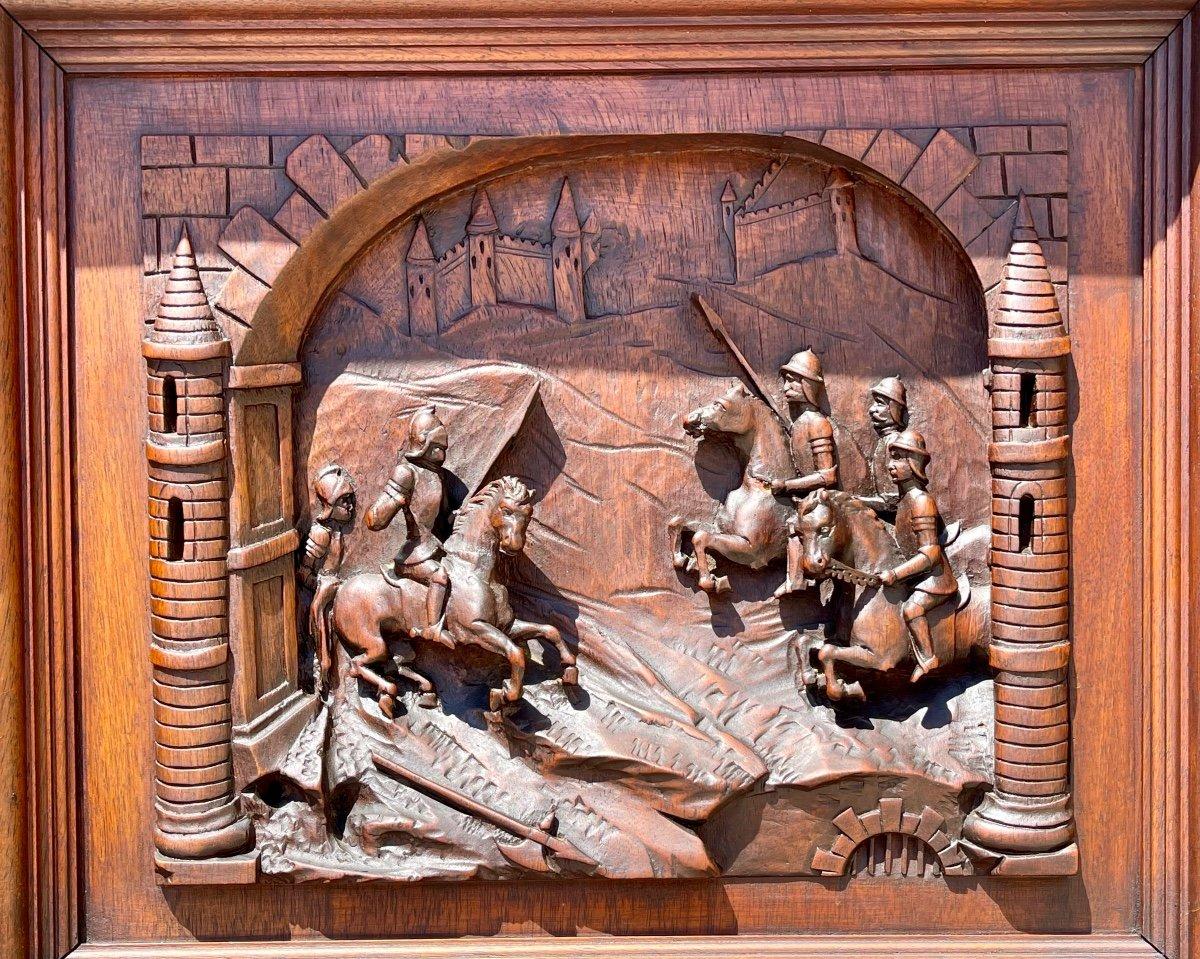 Renaissance Revival Renaissance Style Carved Walnut Buffet For Sale