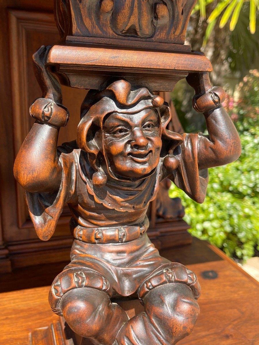 19th Century Renaissance Style Carved Walnut Buffet For Sale