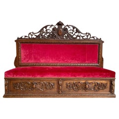 Renaissance Style Castle Bench 