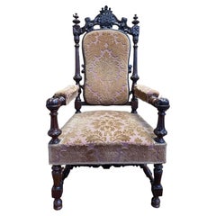Renaissance style ceremonial armchair