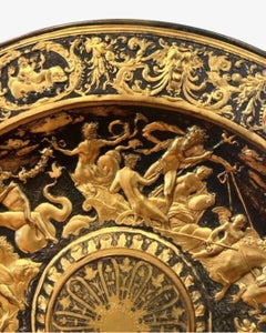 Renaissance style Gilt and Silvered Bronze Alms Dish, early 19th Century