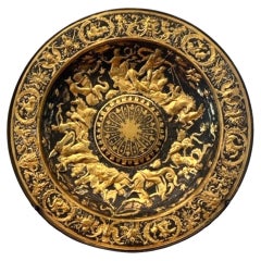 Renaissance style Gilt and Silvered Bronze Alms Dish, early 19th Century 
