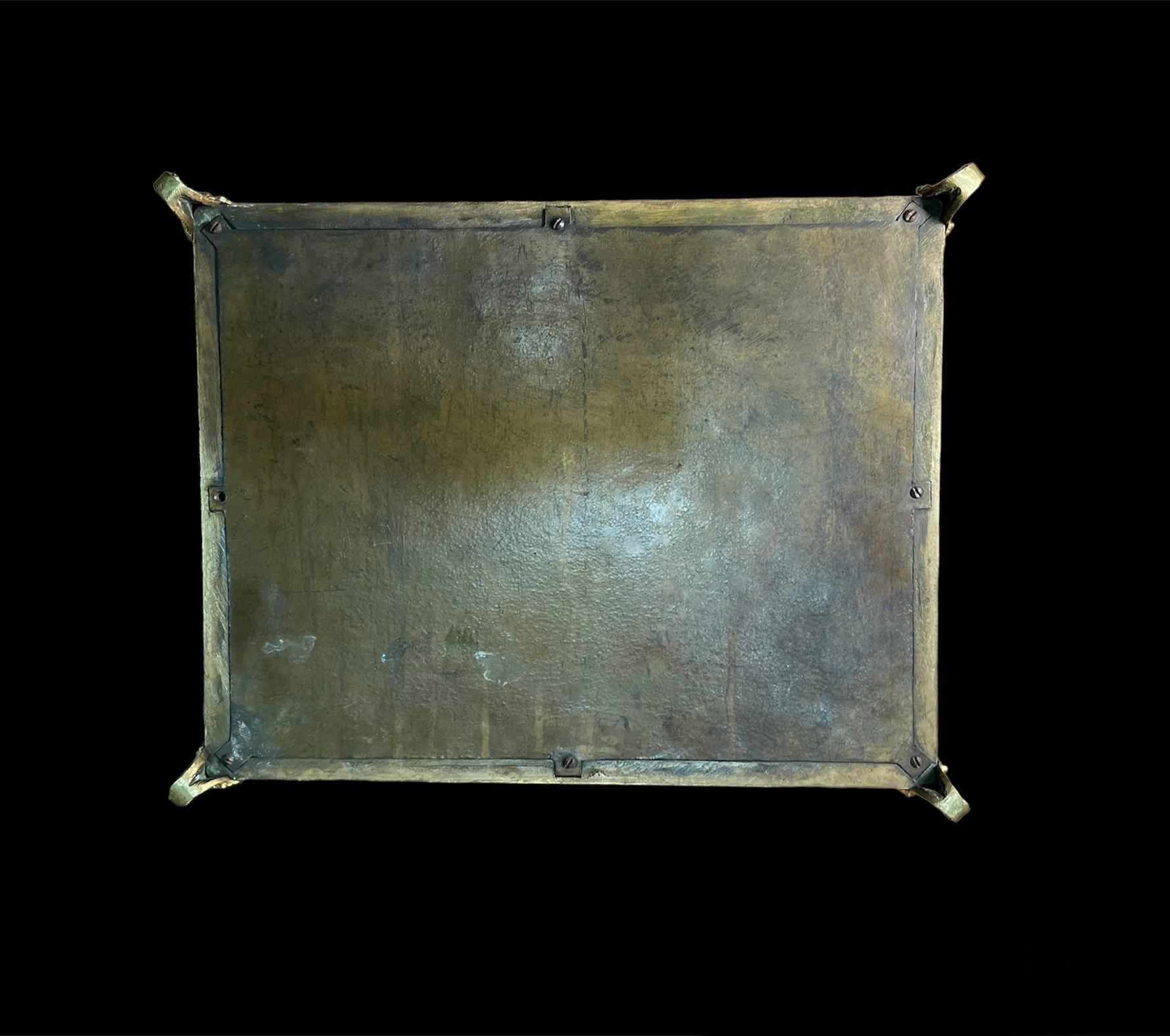 Coffret rectangulaire doré de style Renaissance, pour bijoux, bureau et/ou boîte décorative en vente 6