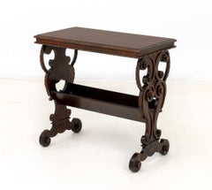 Renaissance Style Mahogany Side Table