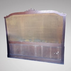 Renaissance Style Oak Trunk Bench Striped Fabric french antiquity