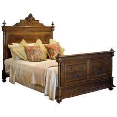 Renaissance Style Walnut Antique Bed WK140