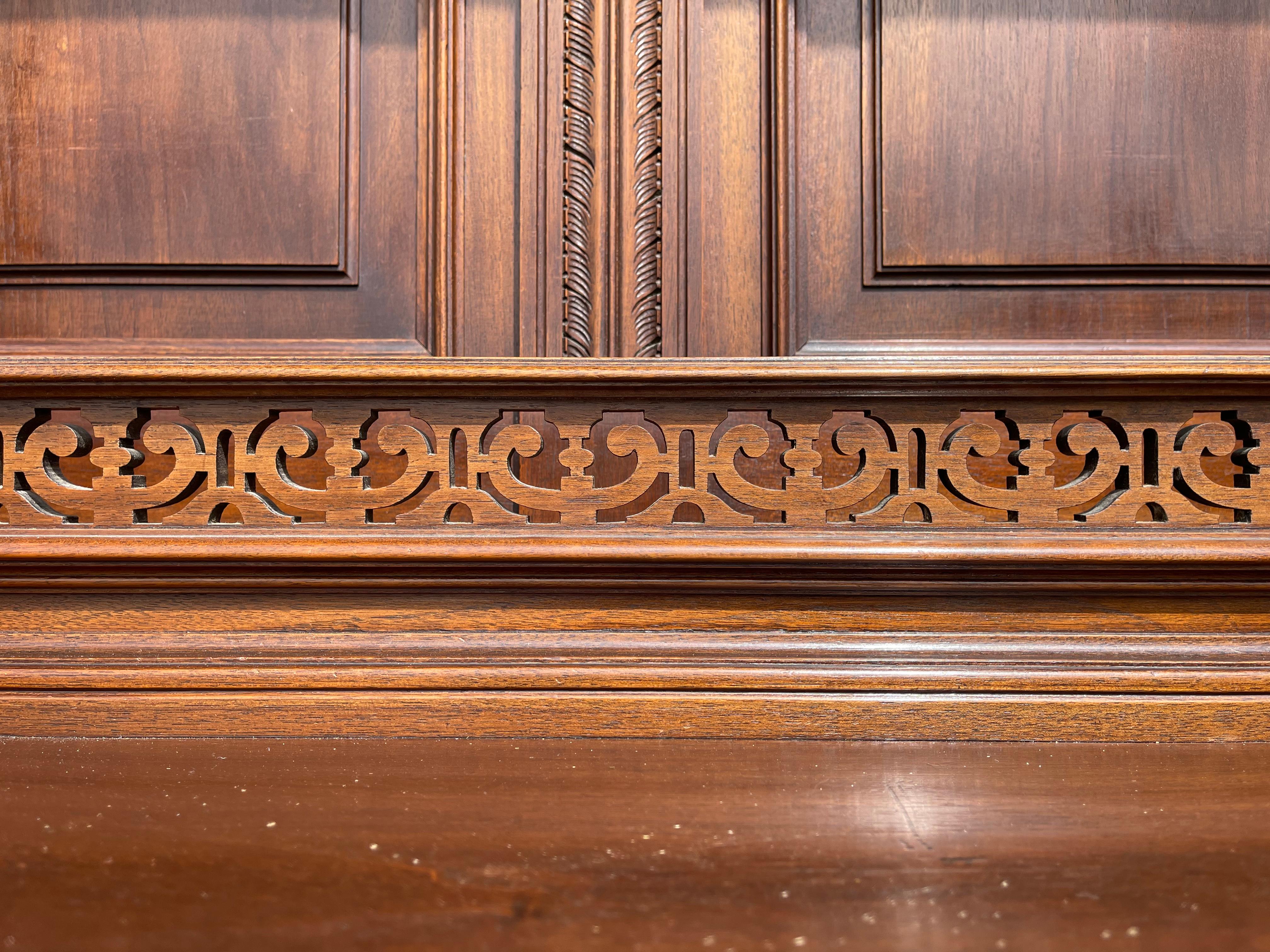 Renaissance Style Walnut Buffet 19th Century For Sale 2