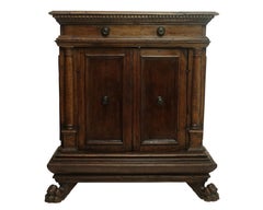 GENUINE Renaissance Walnut Cabinet Buffet, Italian, Early 17TH Century