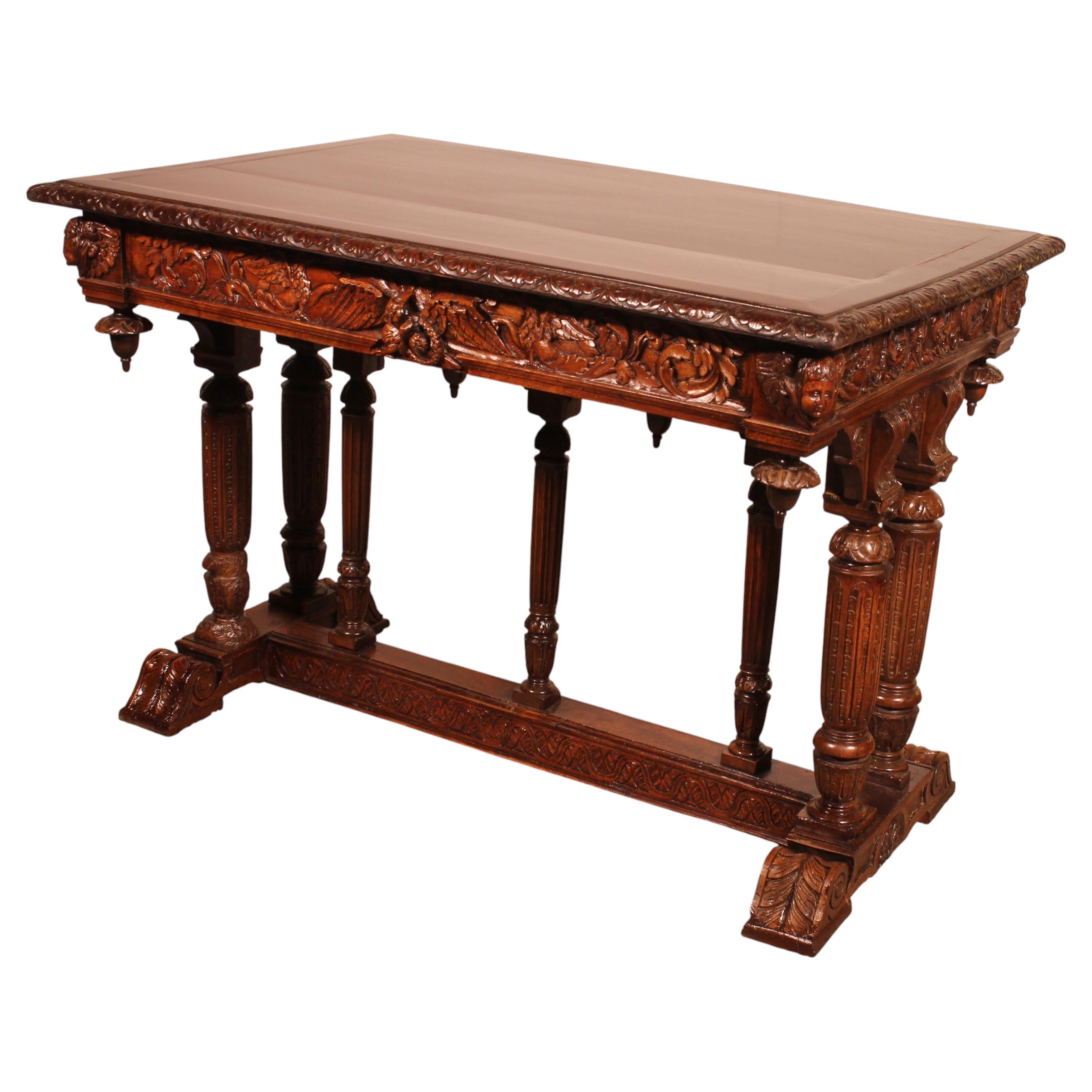 Renaissance Walnut Center Table