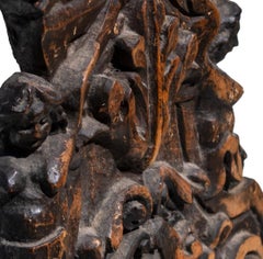Renaissance Wood Carved Stool, circa 17th Century, Italy