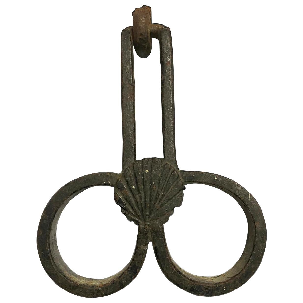 Renaissance Wrought Iron Handle, 16th Century
