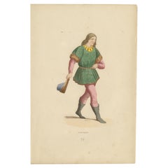 Juventud Renacentista: La página italiana en un grabado coloreado a mano, 1847
