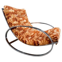 Renaldo Zeri "Ellispse" Italian Rocker Lounge Chair for Selig