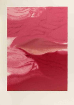 Abstrakte Komposition - Siebdruck von Renata Rampazzi - 1986