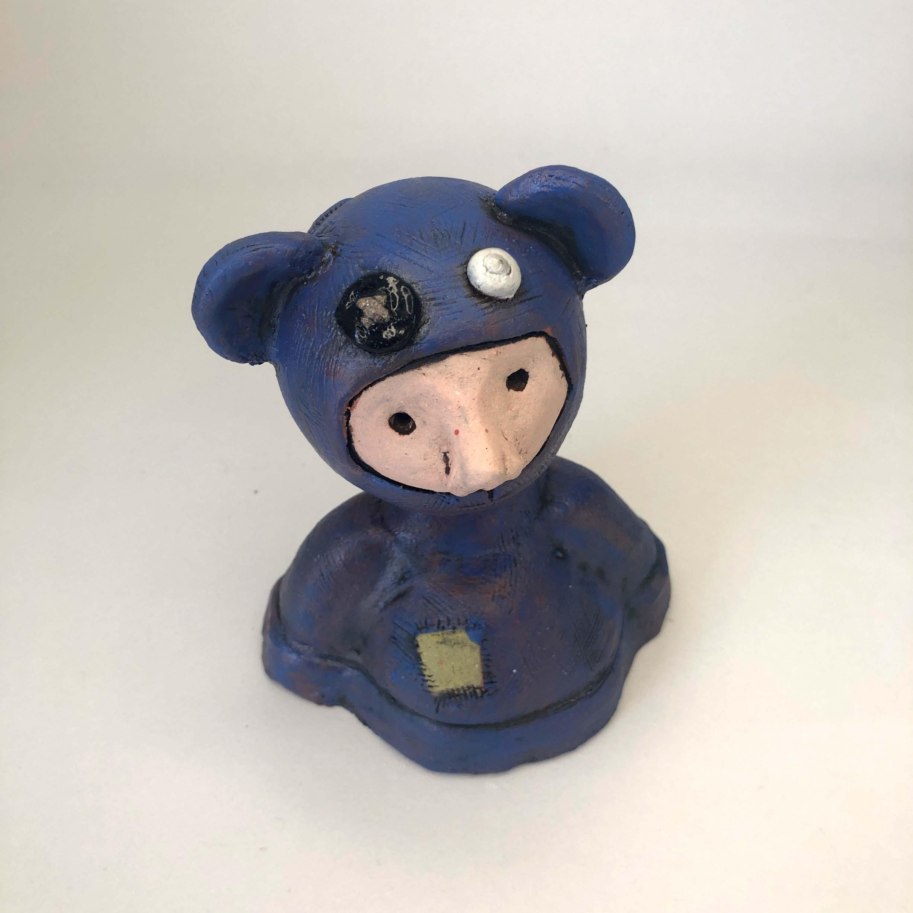 Ich möchte ein Teddybär sein – Sculpture von Renate Frotscher