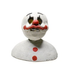 Pin·e·co 011 Original Ceramic Sculpture with clown mask