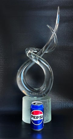 Renato Anatra Italian Murano Glass Freeform Sculpture Abstract 1980s