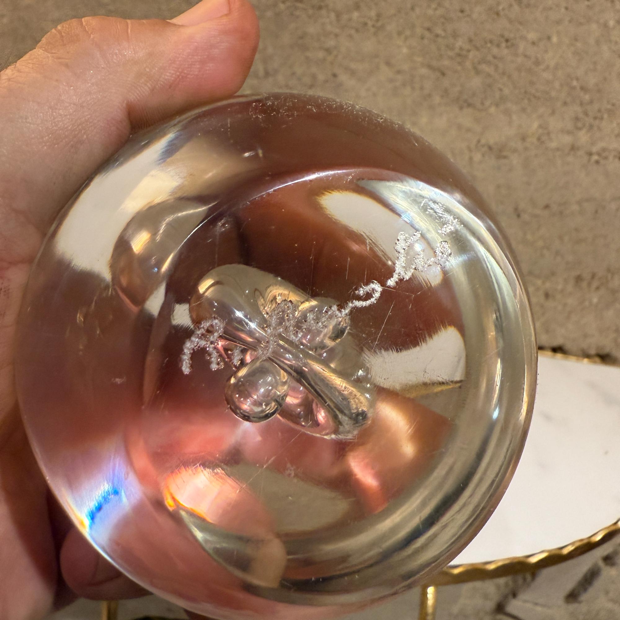 Renato Anatra Murano Kunstglas Kugelgesteuerte Blase Mid-Century Briefbeschwerer im Angebot 2