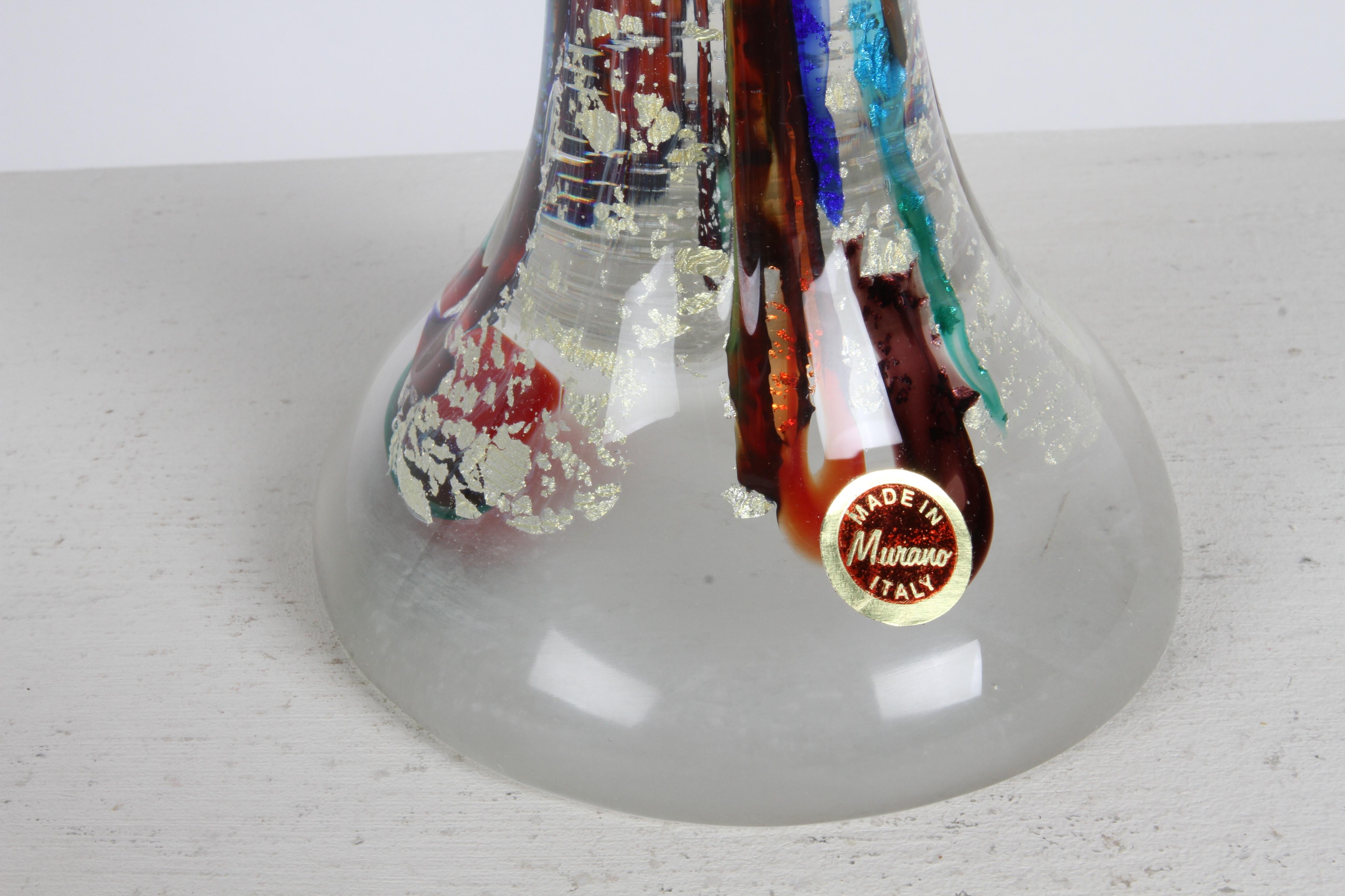 Renato Anatra - Scultura in vetro artistico multicolore di Murano con intreccio di amanti abbracciati in vendita 12