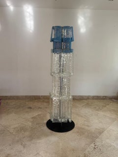 Lampadaire "Laguna" de Renato et Giusto Toso en verre opalescent de Murano. Ca 1968