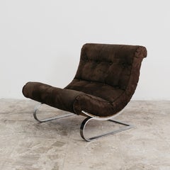 Renato Balestra Cinova 1973 Poltrona Design Acciaio Cromato Modernariato