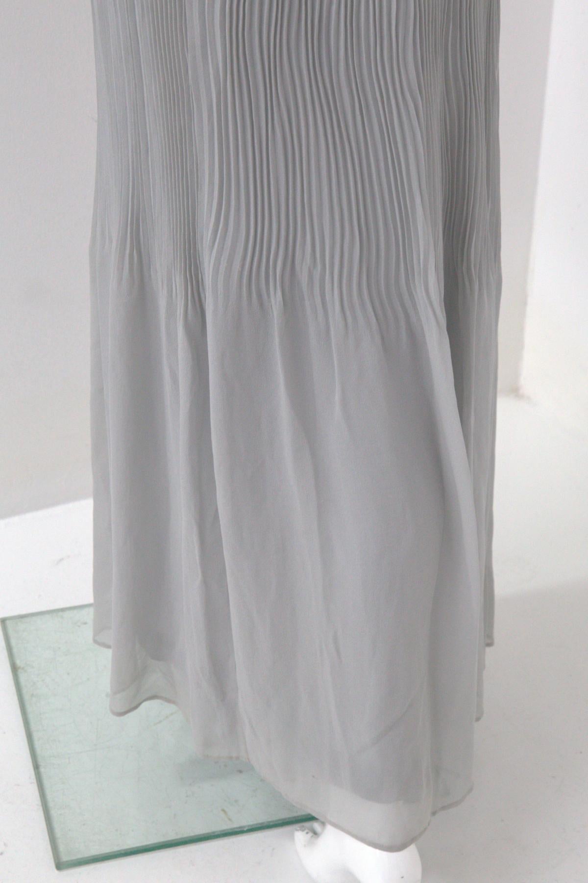 Renato Balestra elegant Gray Sequined Vintage Evening Dress For Sale 3