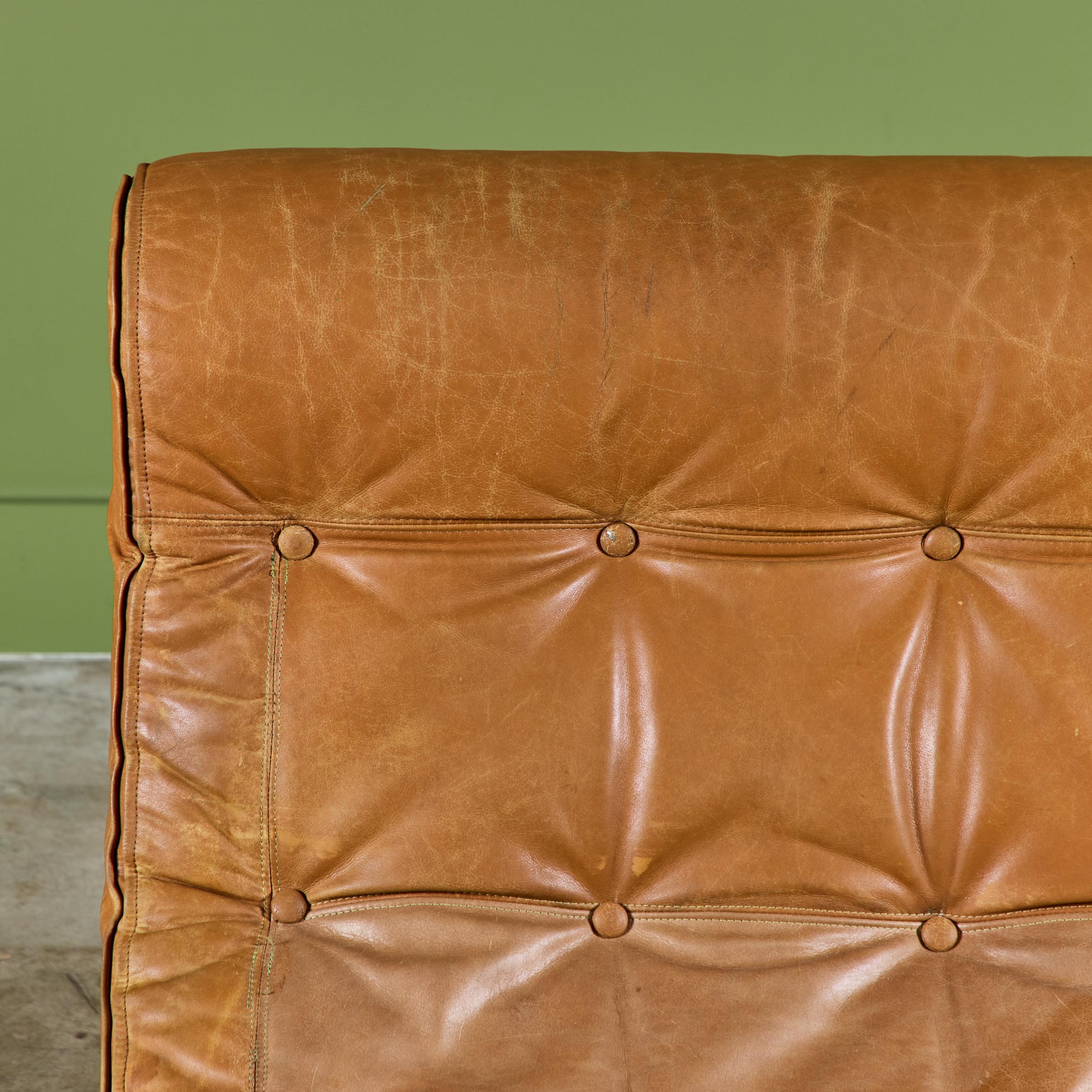 Renato Balestra Leather Lounge Chair for Cinova 5