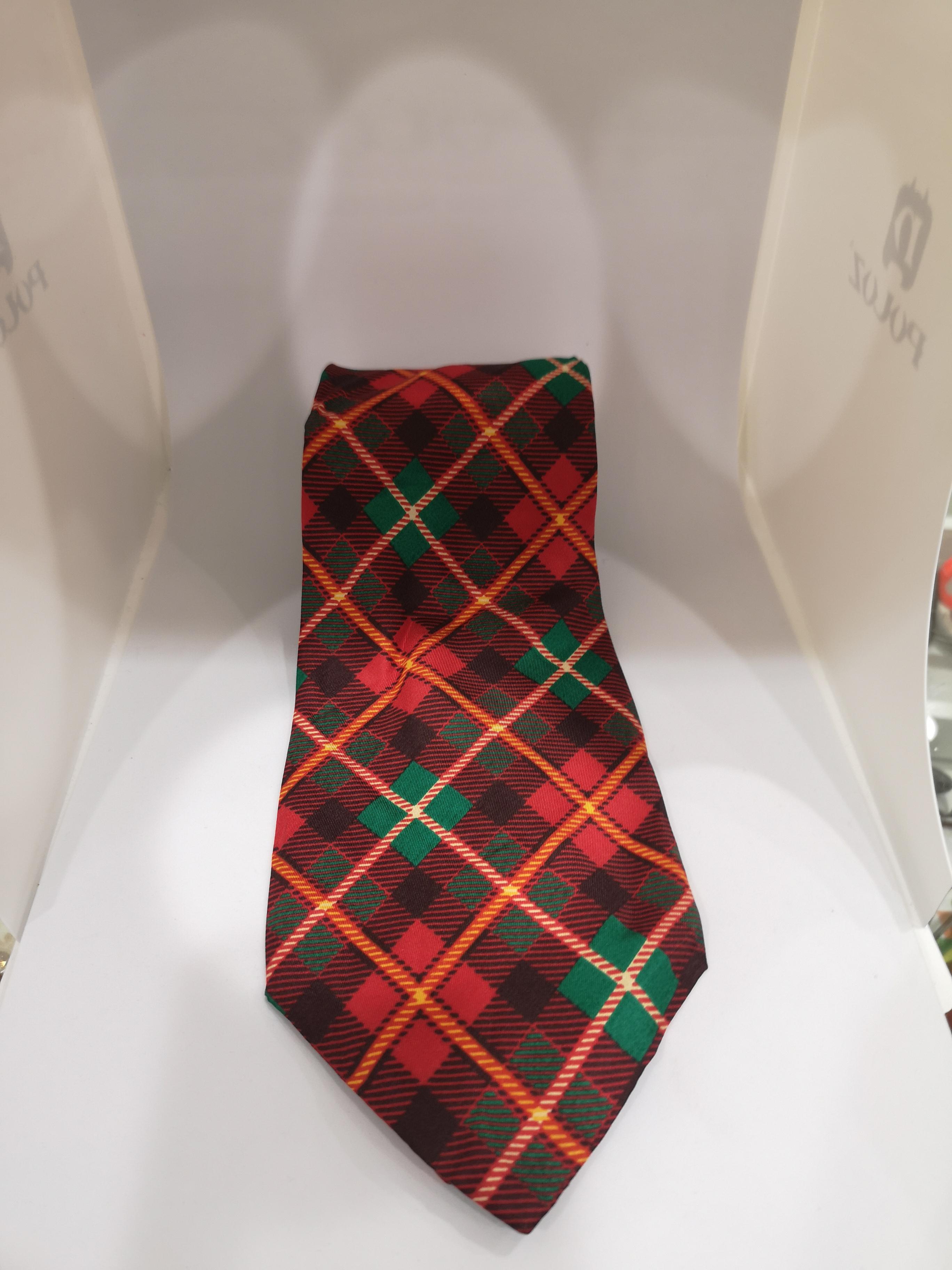 Men's Renato Balestra tartan silk tie