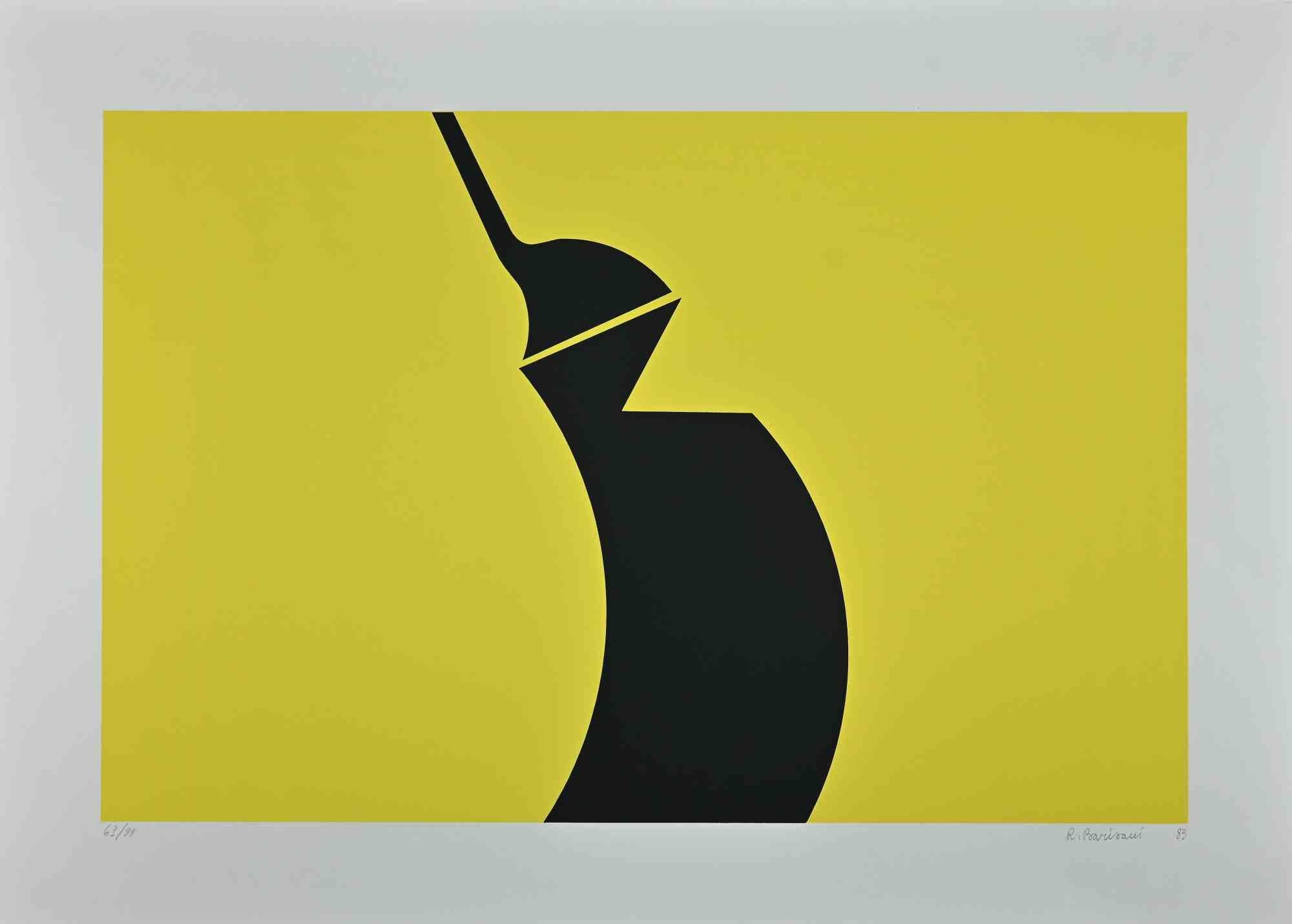 La Struttura Gialla è una serigrafia originale a colori realizzata da Renato Barisani nel 1983.

Firmato a mano e datato a matita in basso a destra. Numerato a matita in basso a sinistra. Edizione di 99 stampe

Buone condizioni.

Questa serigrafia