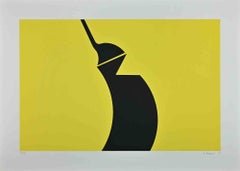 The Yellow Structure - Original Screen Print by Renato Barisani - 1983