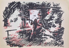 Lithographie de Renato Cenni, années 1970