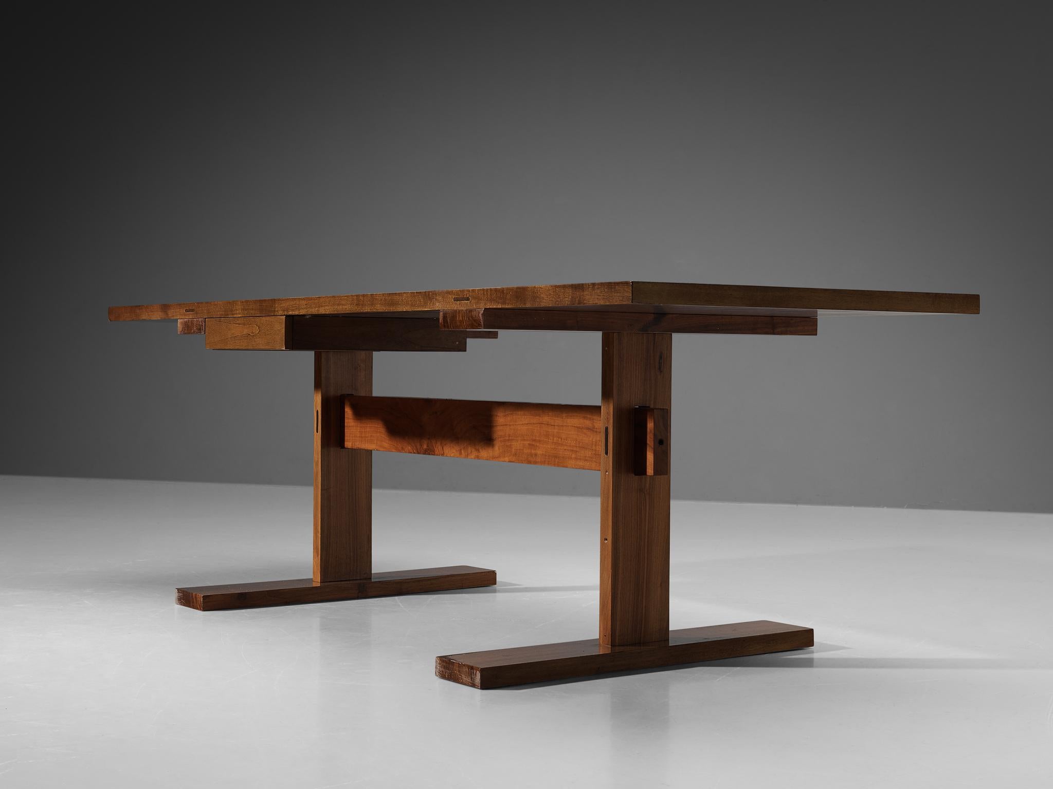 Renato Forti for Frangi Free Standing Desk in Walnut 3