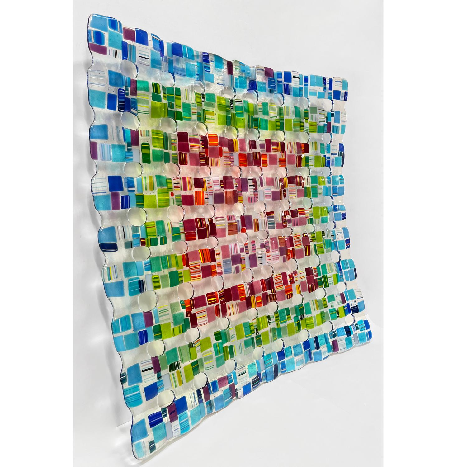 abstract fused glass