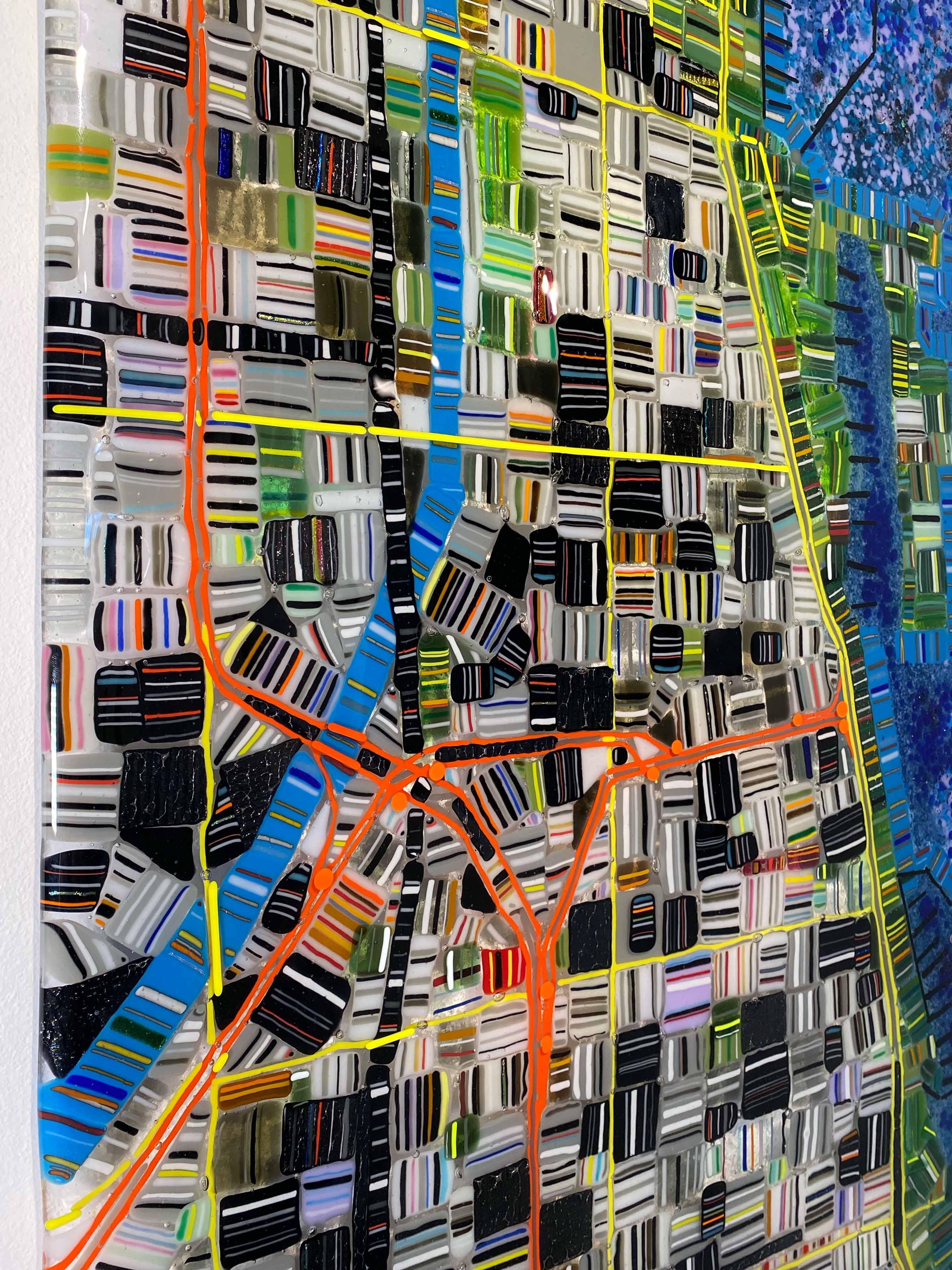 Carte de Chicago en verre 56