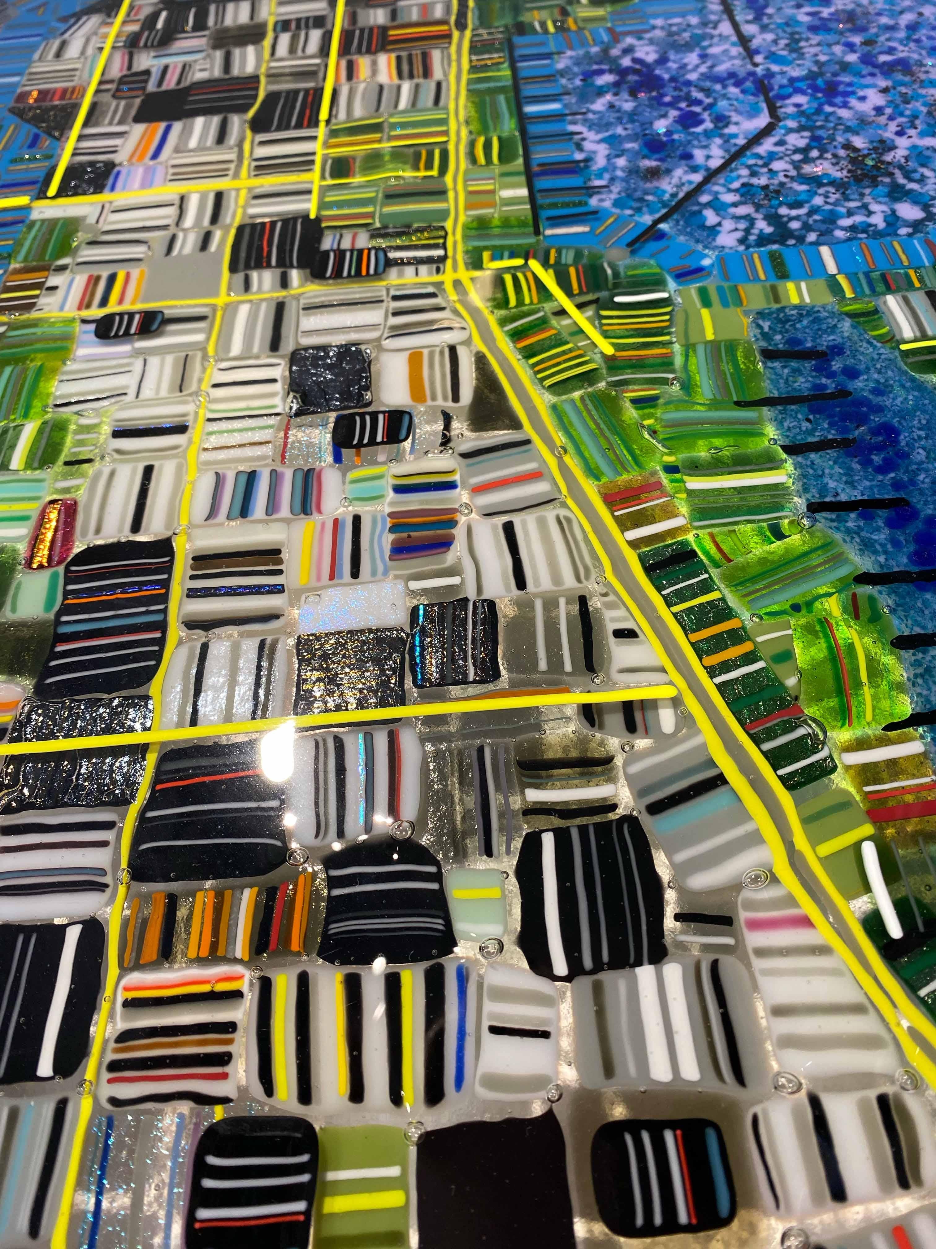 Carte de Chicago en verre 56