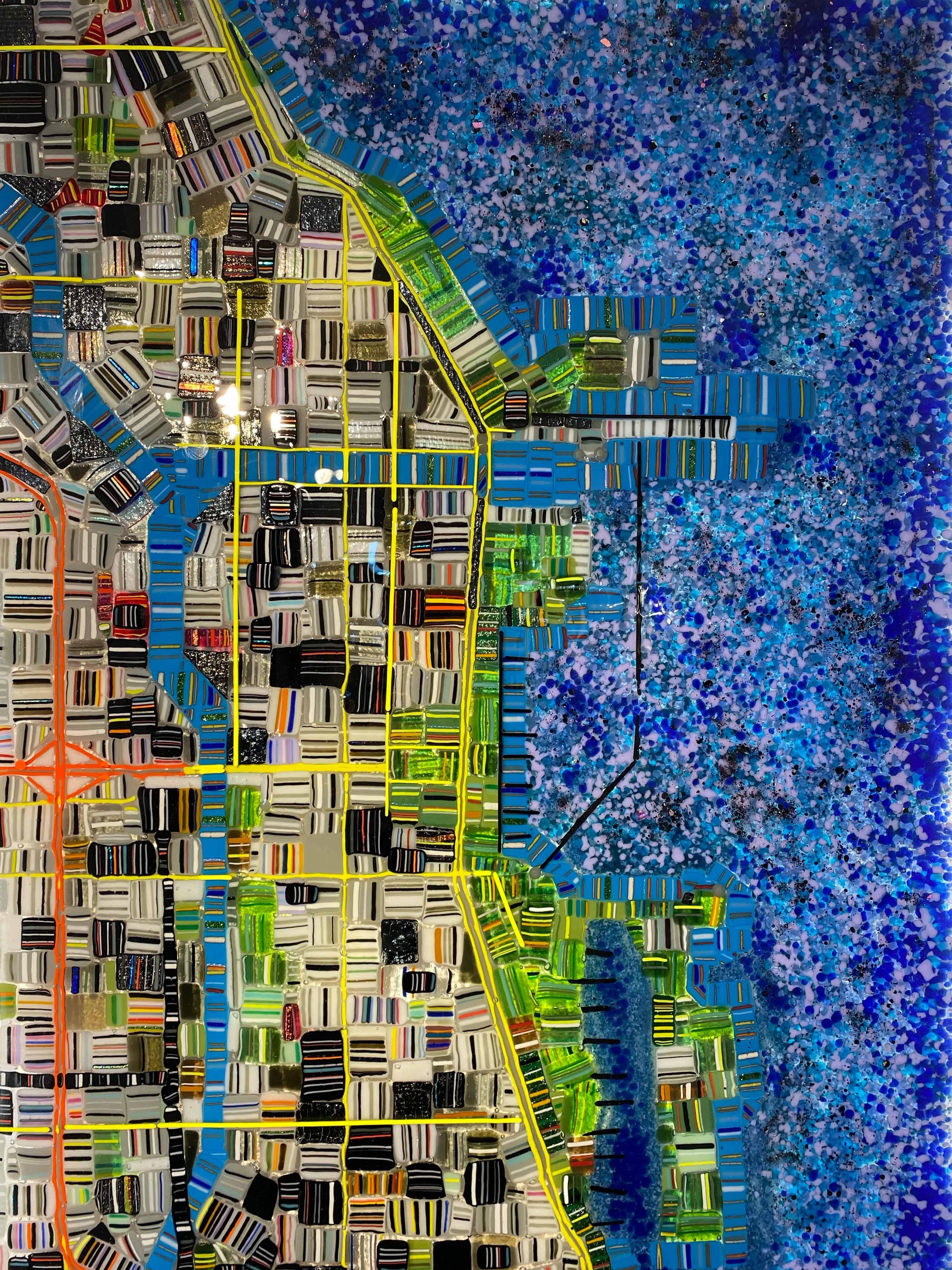 Carte de Chicago en verre 56