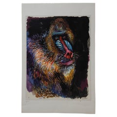 Renato Guttuso Animalier Colored Signed and Numbered Etching