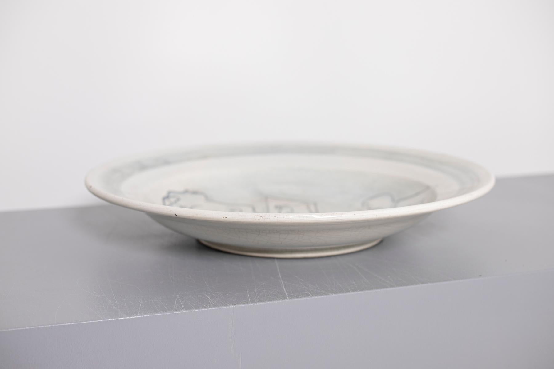 Renato Guttuso Ceramic Centre Dish as a Homage to Picasso, Numerd, 1980s 6