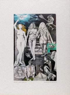 Allegories: Lies - Vintage Offset Print by Renato Guttuso - 1979
