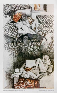 Allegories:The Sleep of Reason- Vintage Offset Print after Renato Guttuso - 1981