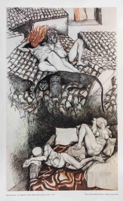 Allegories:The Sleep of Reason- Vintage Offset Print after Renato Guttuso - 1981