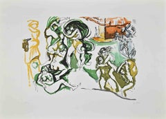 An Epical Drama - Etching by Renato Guttuso - 1970s