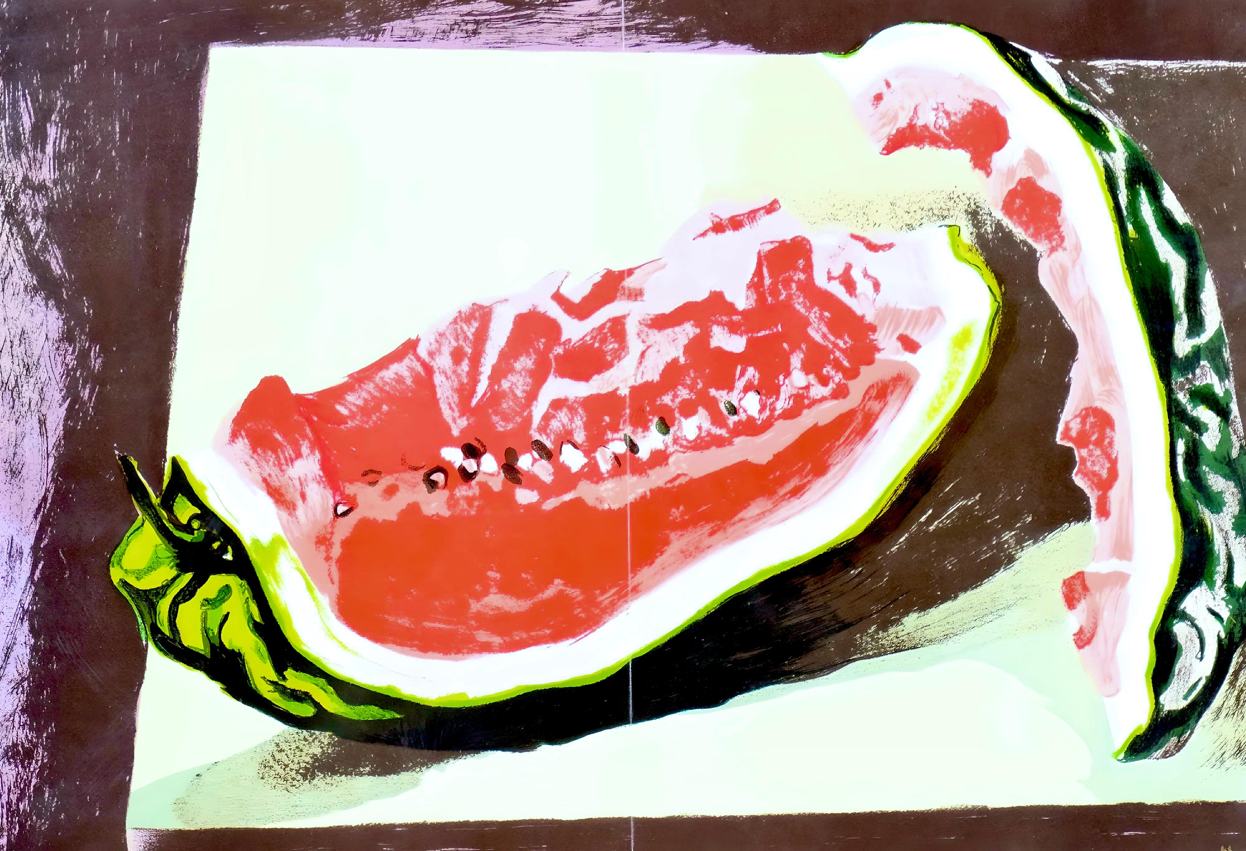 Renato Guttuso Still-Life Print - Anguria, Société internationale d'art XXe siècle