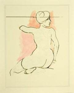 Bare Back - Vintage Offset Print after Renato Guttuso - 1980s