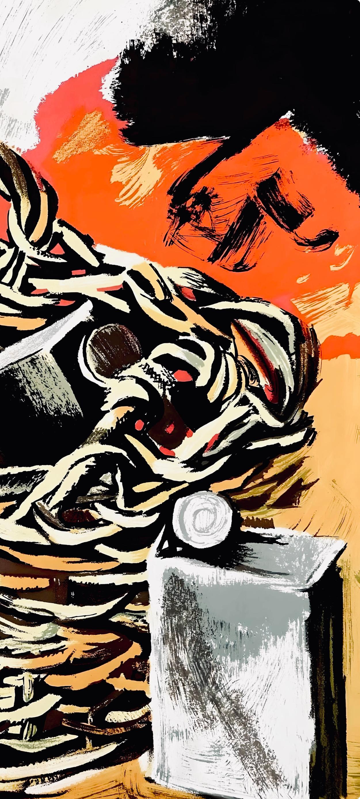 Cesto e sega, Société internationale d'art XXe siècle - Print by Renato Guttuso