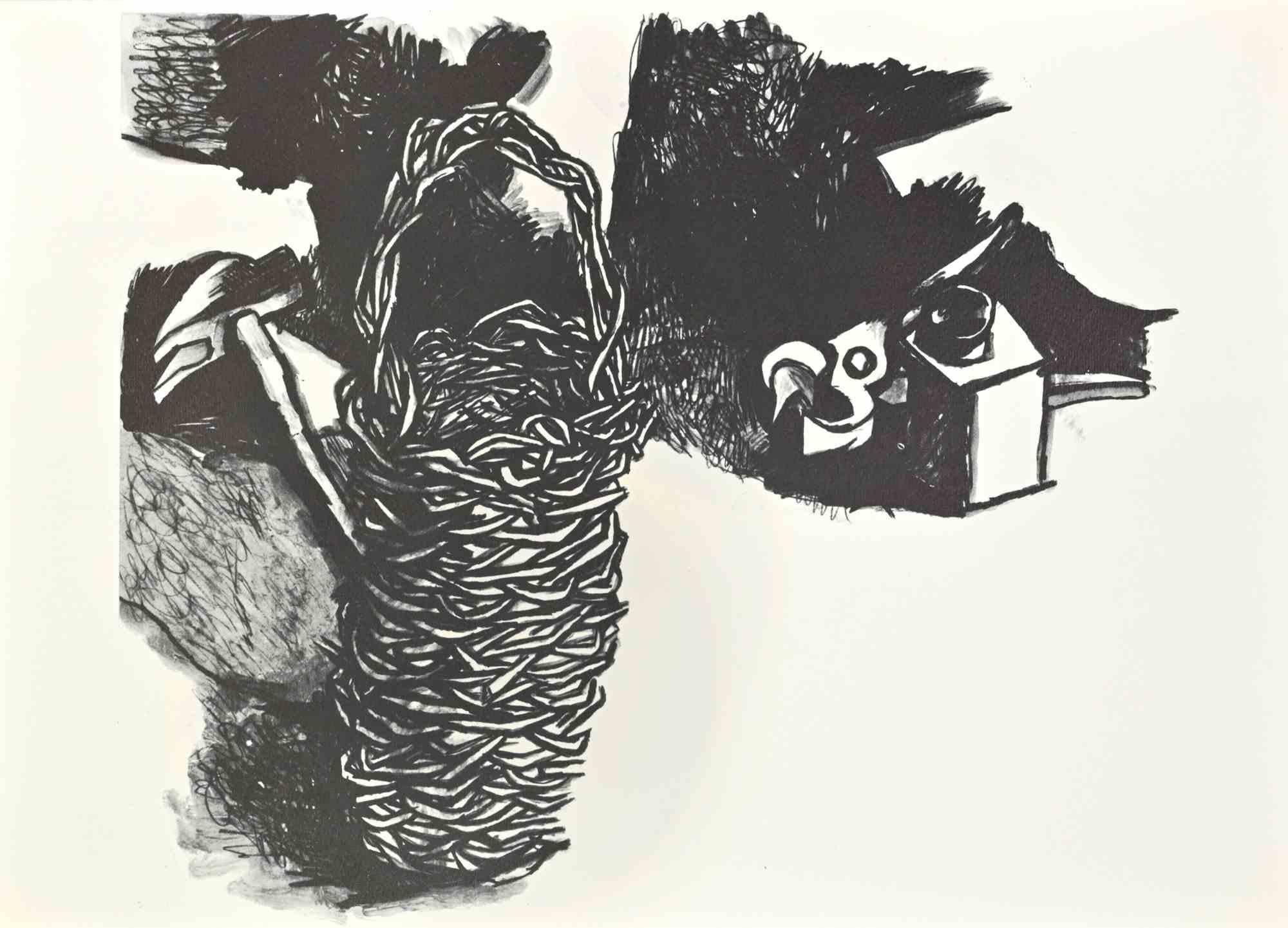 Martillo- Tenaza- Cesta - offset según Renato Guttuso - 1960