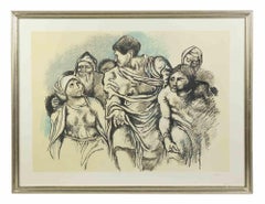 Homage to Michelangelo - Etching by Renato Guttuso - 1975