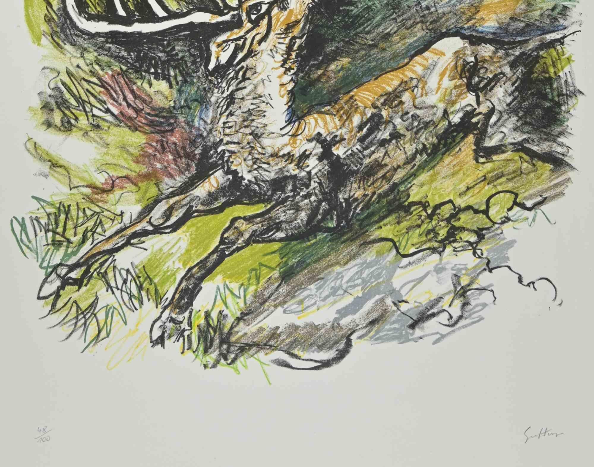Hommage to Albrecht Durer è una litografia realizzata da Renato Guttuso nel 1980.

Firmato a mano sulla parte inferiore.

Edizione numerata di 100 esemplari.

Timbro a secco 