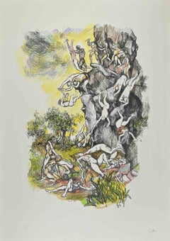 Hommage to Albrecht Durer - Lithograph by Renato Guttuso - 1980s