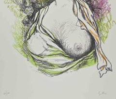 Hommage to Gustave Courbet - Lithograph by Renato Guttuso - 1980s